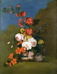 Natura morta di fiori (uno di una coppia)